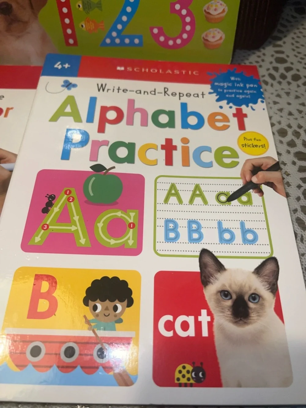 Scholastic Write-and-Wipe Pre-K & Practice Workbook Set - Multicolor